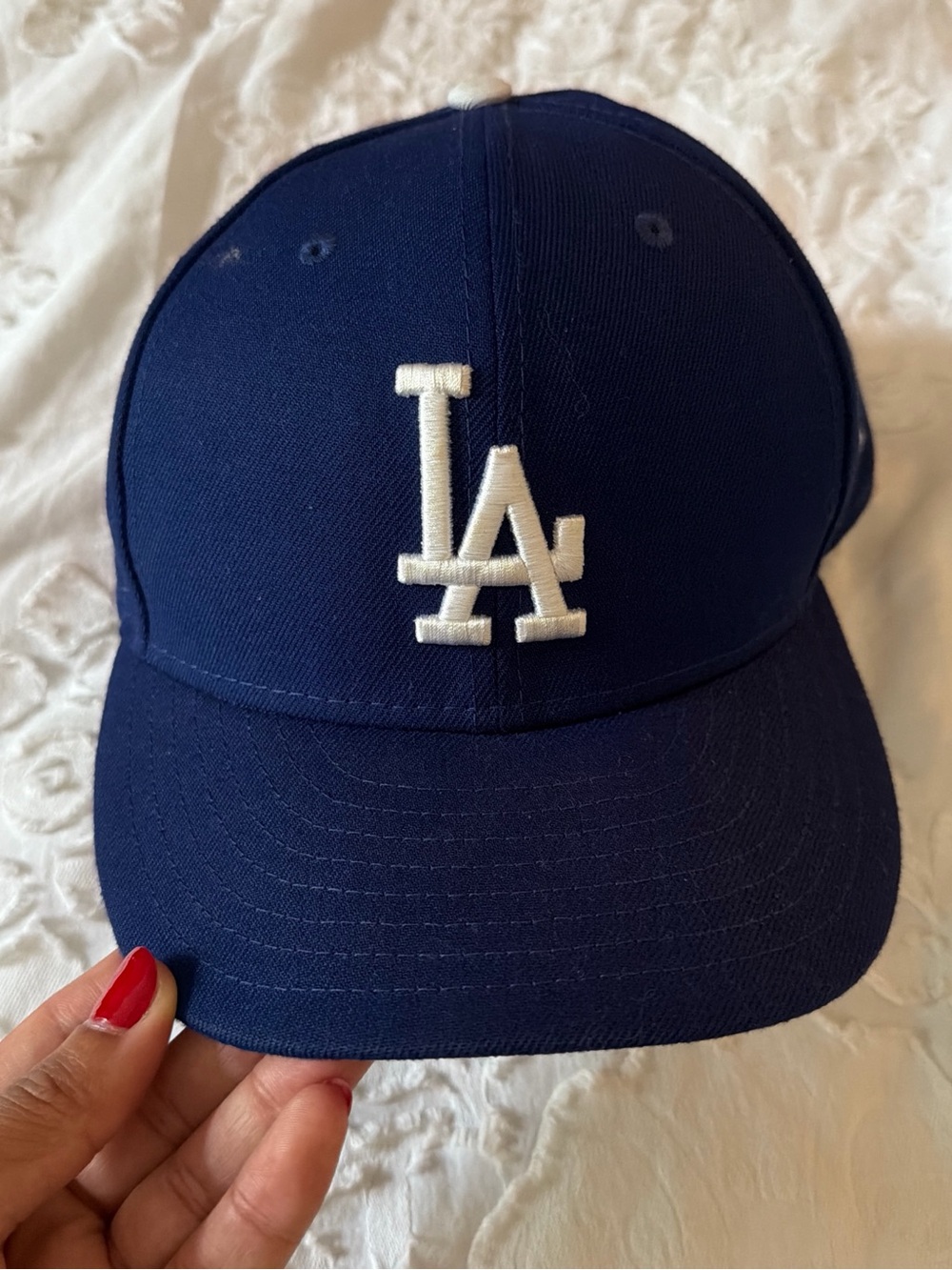 Men’s Navy Cap with White LA Logo